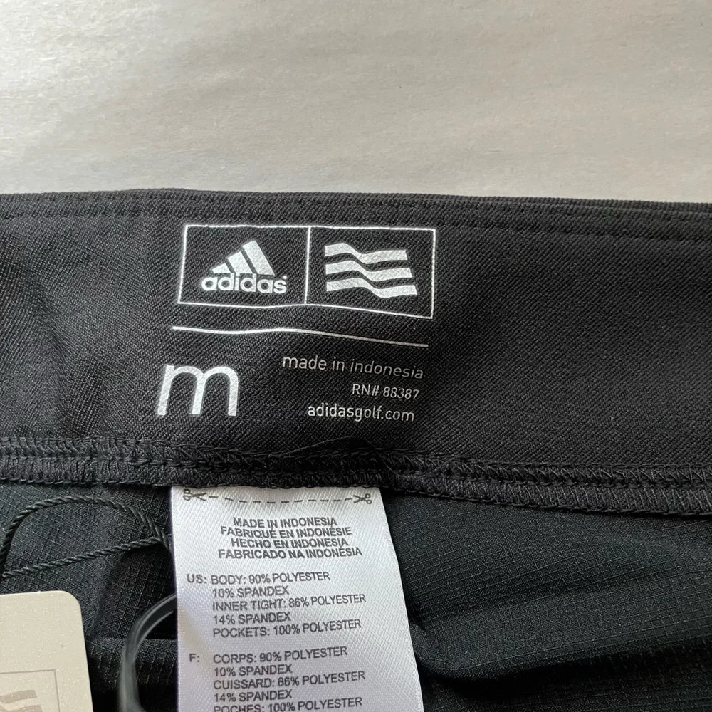 NEW!!! Adidas Skort Sz M Black Golf Tennis Pull On Comfort Athletic‎